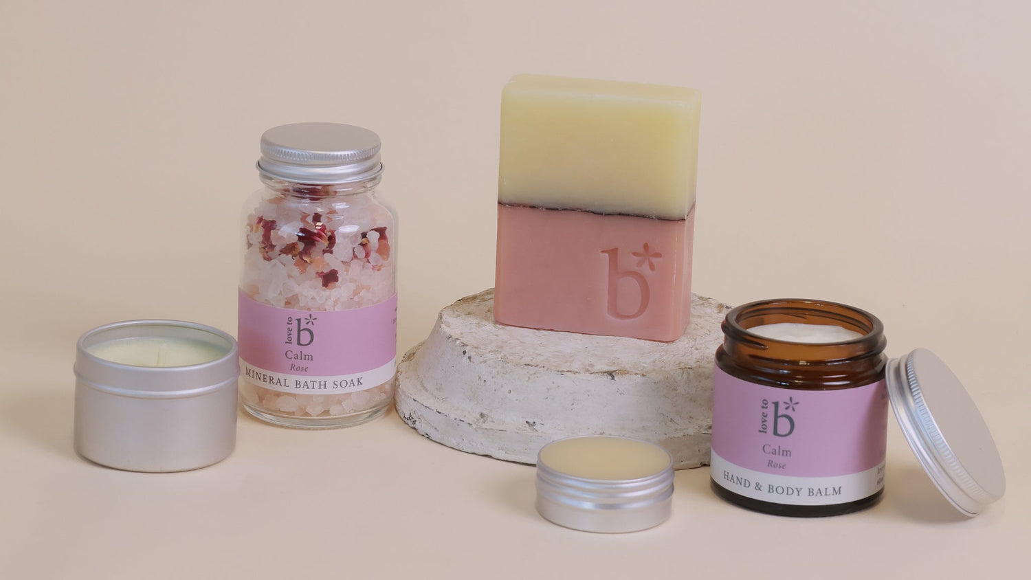 Love to b Luxury Natural Skincare Toner, Serum, Moisturiser, Cleanser and Lip Balm