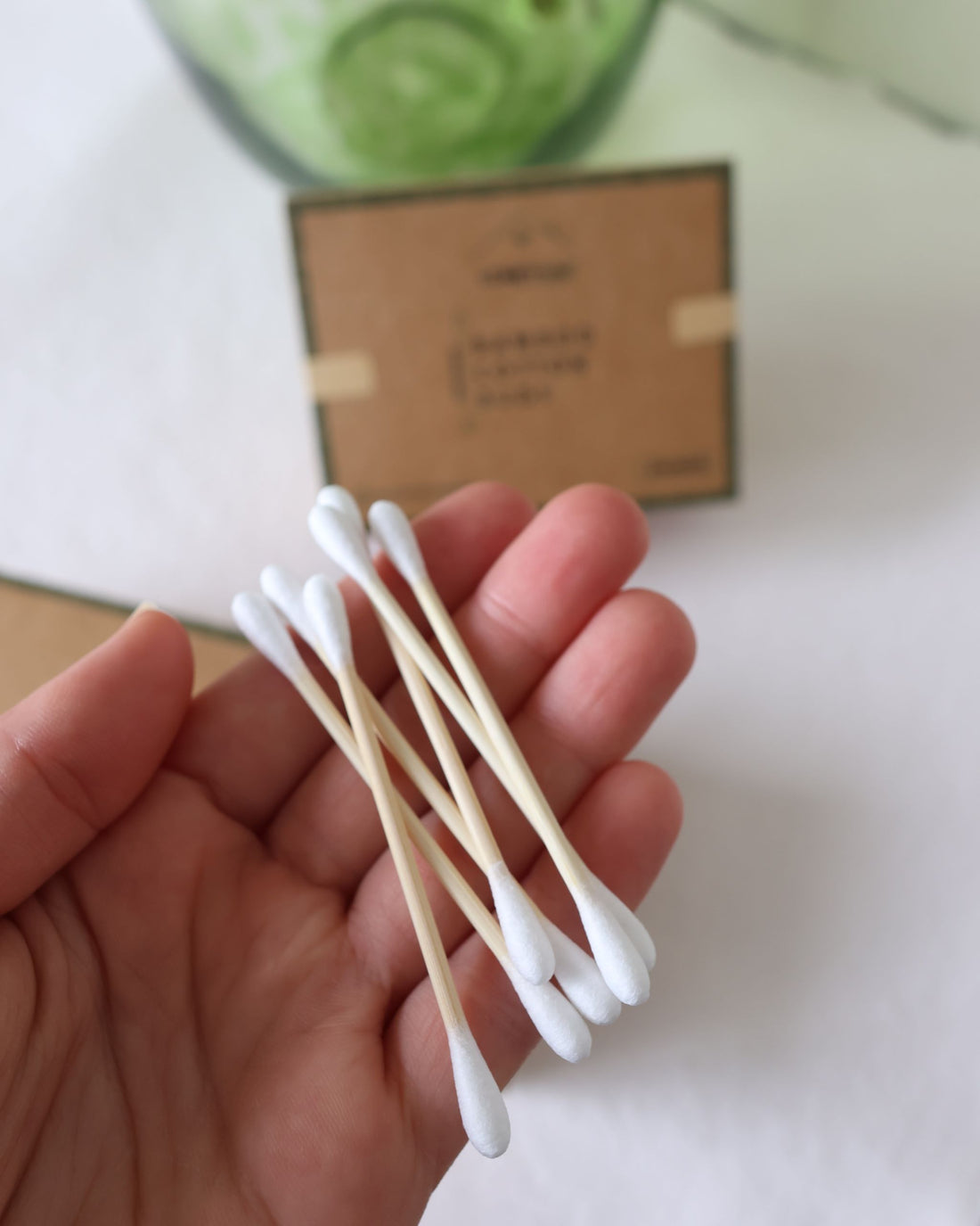 Bamboo Stem Organic Cotton Buds