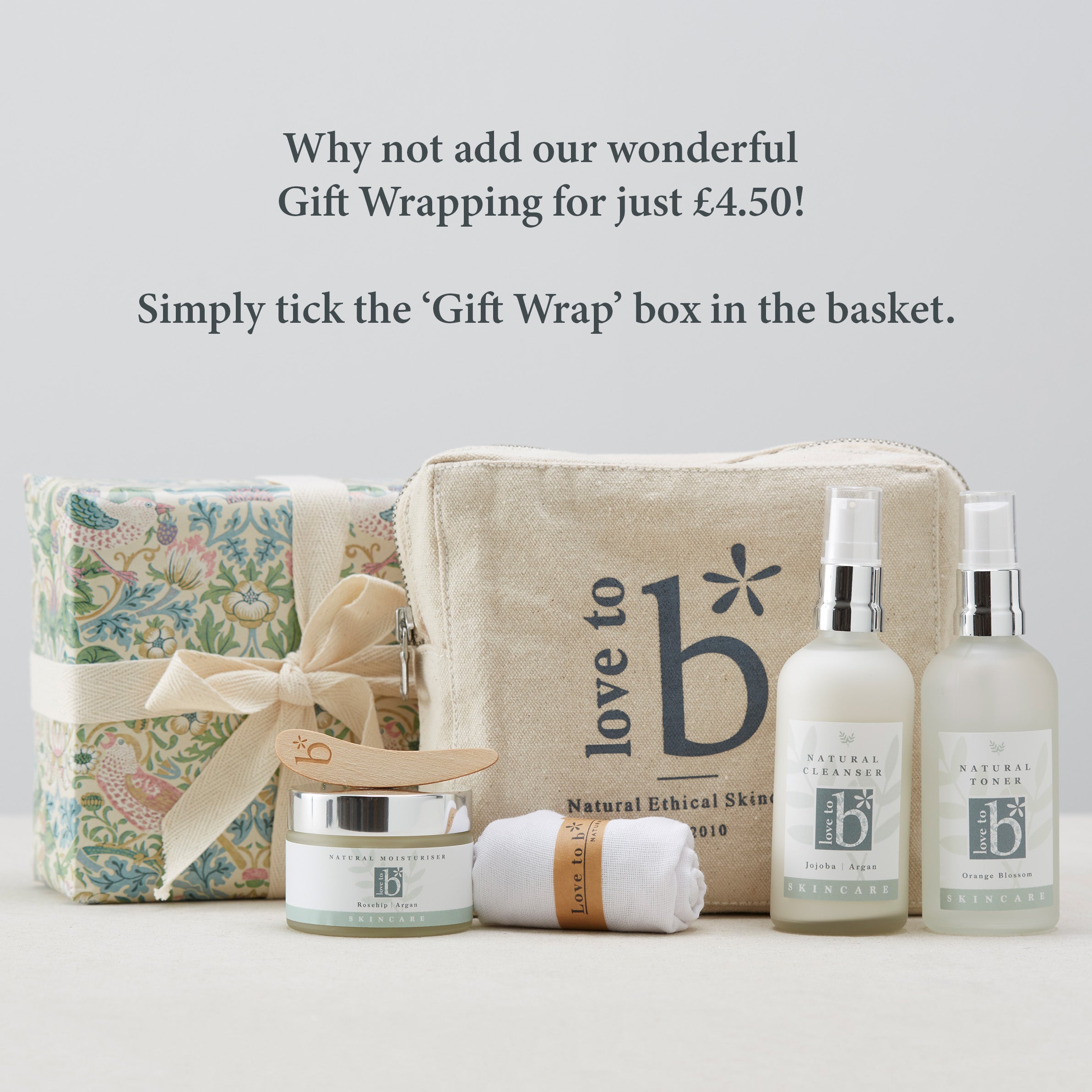 Gift Wrap Love to b Facial Skincare Gift Set