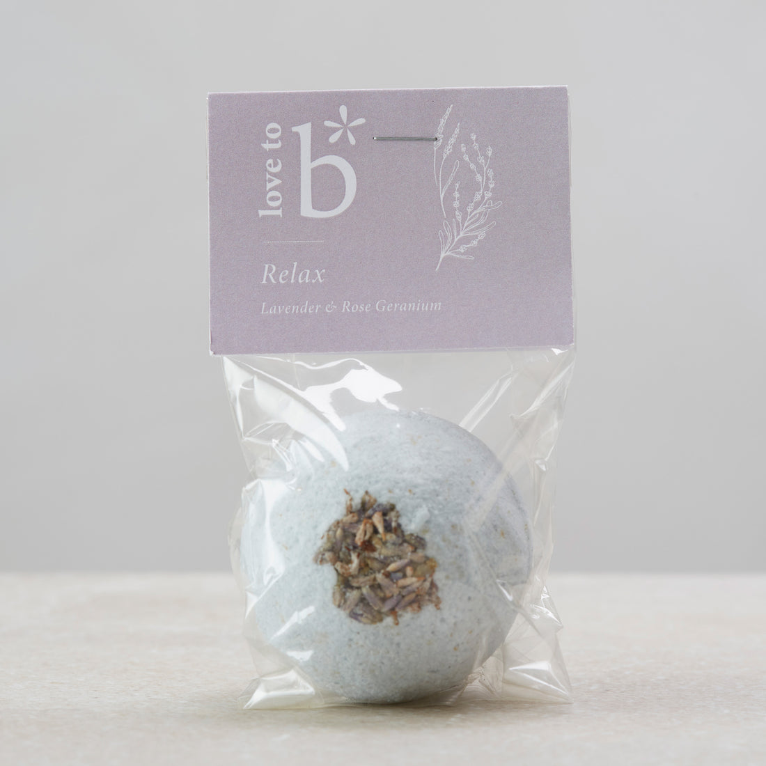 Love to b Natural Skincare Relaxing Lavender Bath Bomb