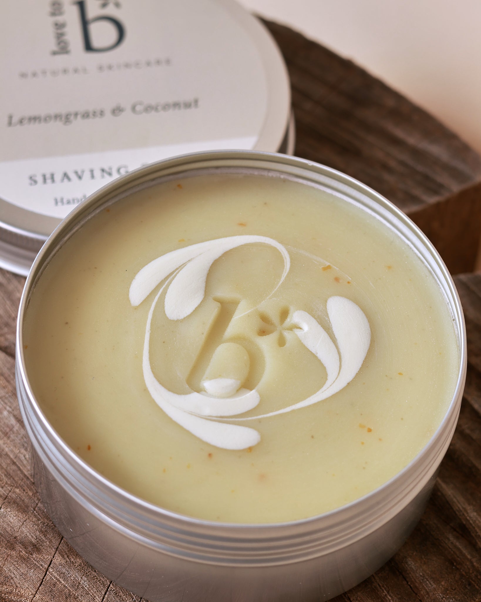 Natural Shaving Soap - Lemongrass &amp; Coconut