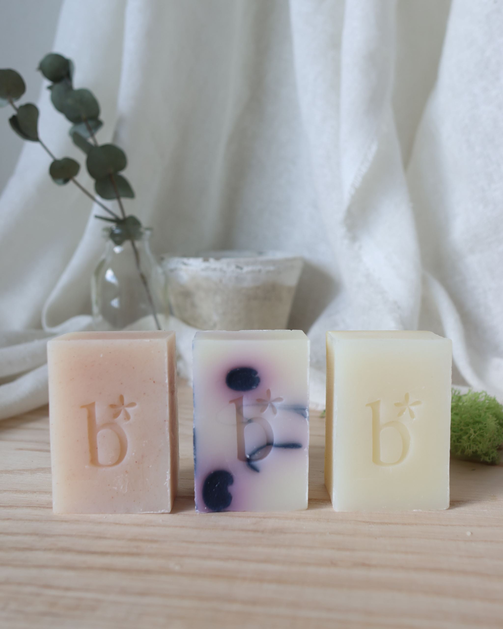 Floral | Trio of half bar soaps