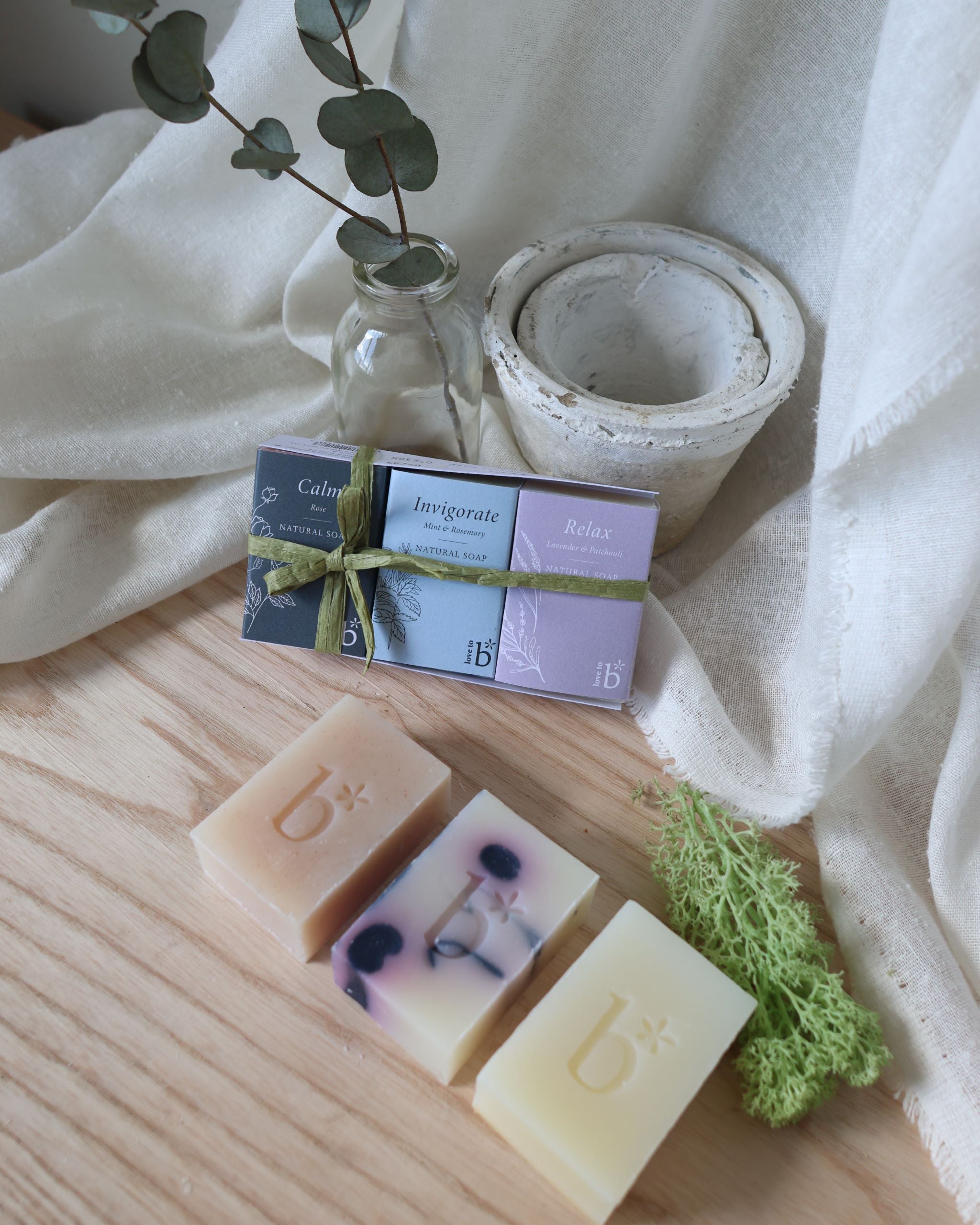 Floral | Trio of half bar soaps