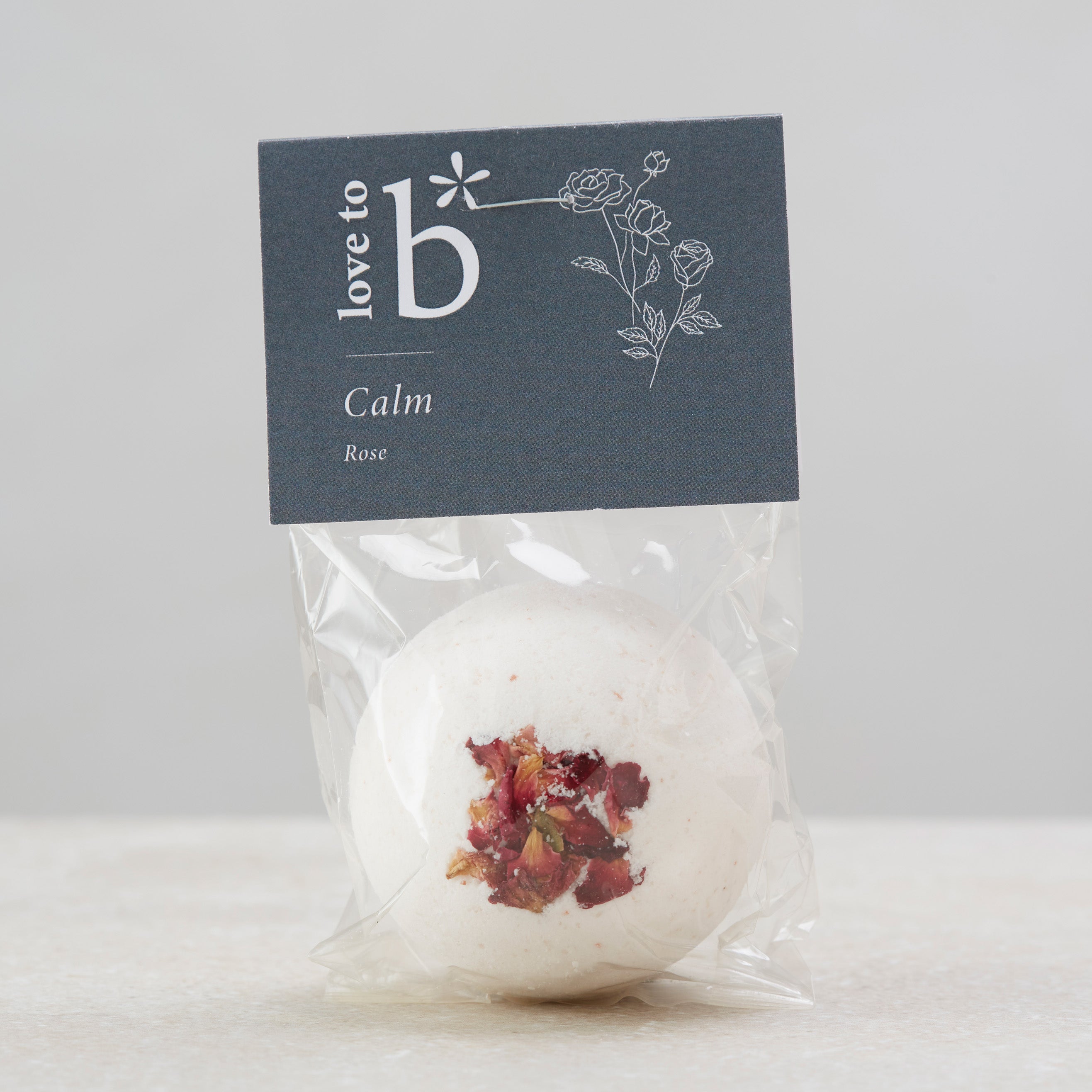 Love to b Natural Skincare Calming Rose Bath Bomb