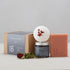 Love to b Natural Skincare Calming Indulge & Pamper Gift Set with Calming Rose Bath Bomb, Calming Rose Hand Balm & Rose Soap