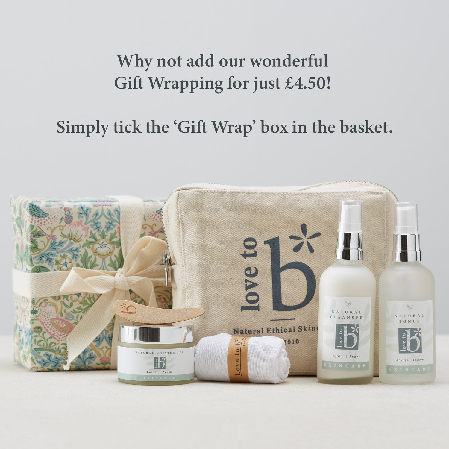 Gift Wrap Love to b Facial Skincare Gift Set