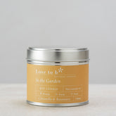 Love to b In the Garden Citronella & Rosemary Large Natural Soy Candle
